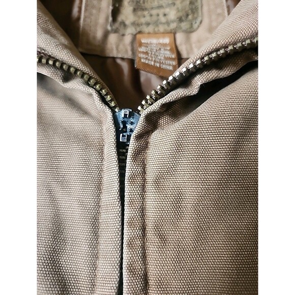 Faded Glory Originals Vintage 90s Canvas Jacket Mens Medium Brown Utility Work - Picture 6 of 9